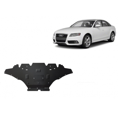 Cubre carter de Acero para Audi A4 B8 All Road, diésel Año: 2008 - 2014 Grosor: "2"mm 2.0TFSI, 2.0Tdi, quatro, 2.7TDI