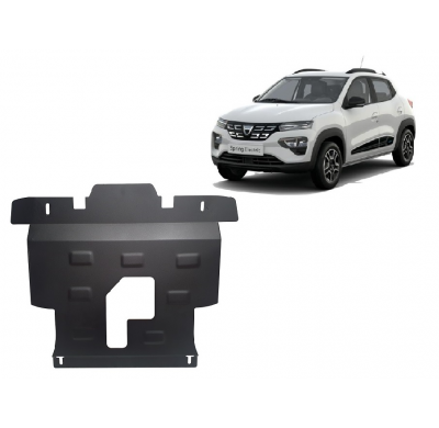 Cubre carter de Acero para Dacia Spring Año: 2021 - 2025 Grosor: "2"mm Todas las motorizaciones
