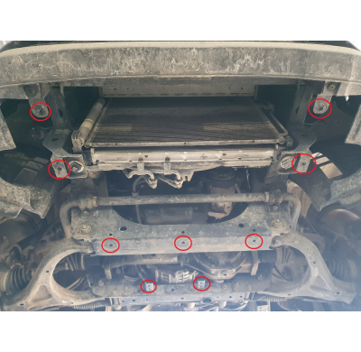 Cubre carter de Acero para SsangYong Rexton Año: 2017 - 2025 Grosor: "2"mm Todas las motorizaciones