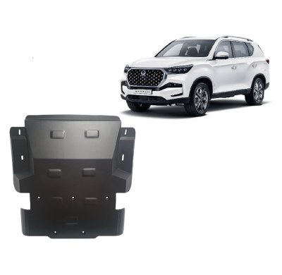 Cubre carter de Acero para SsangYong Rexton Año: 2017 - 2025 Grosor: "2"mm Todas las motorizaciones