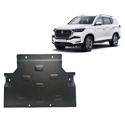 Protector de Acero para caja de cambios del SsangYong Rexton Año: 2017 - 2025 Grosor: "2"mm Todas las motorizaciones