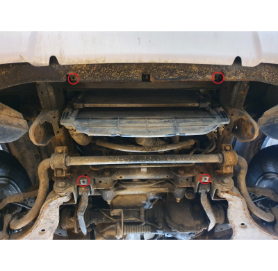 Protector de radiador de Acero para Mitsubishi L200 Año: 2015 - 2025 Grosor: "2.5"mm Todas las motorizaciones