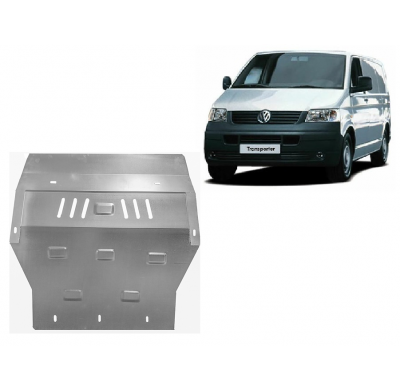 Cubre carter de Acero galvanizado para Volkswagen Transporter T5 Año: 2004 - 2015 Grosor: "2"mm Todas las motorizaciones