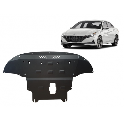 Cubre carter de Acero para Hyundai Elantra Año: 2021 - 2025 Grosor: "2"mm Todas las motorizaciones