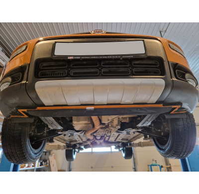 Cubre carter de Acero para Fiat Panda 4x4 Año: 2011 - 2025 Grosor: "2"mm Todas las motorizaciones