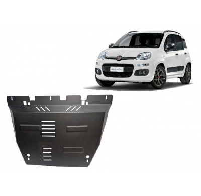 Cubre carter de Acero para Fiat Panda 4x4 Año: 2011 - 2025 Grosor: "2"mm Todas las motorizaciones