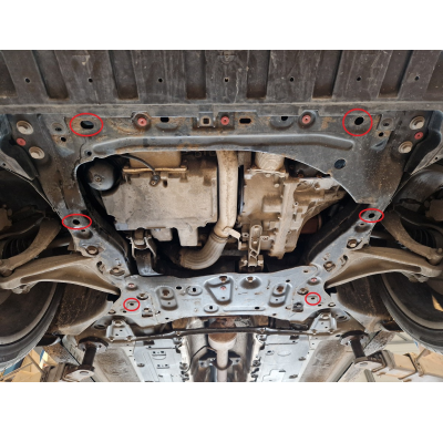 Cubre carter de Acero para Volvo XC90 Año: 2015 - 2025 Grosor: "2"mm Todas las motorizaciones