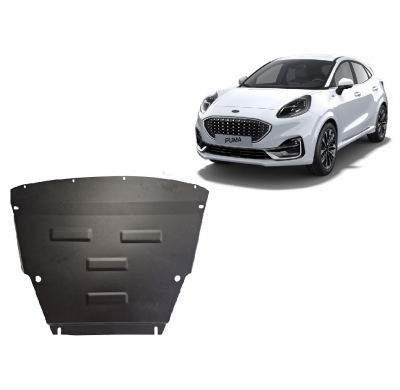Cubre carter de Acero para Ford Puma Año: 2019 - 2025 Grosor: "2"mm Todas las motorizaciones