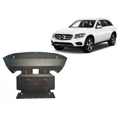 Cubre carter de Acero para Mercedes GLC X253 Año: 2015 - 2022 Grosor: "2.5"mm Todas las motorizaciones