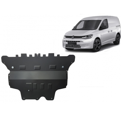 Cubre carter de Acero para VW Caddy - caja de cambios automática Año: 2020 - 2025 Grosor: "2"mm Todas las motorizaciones automát