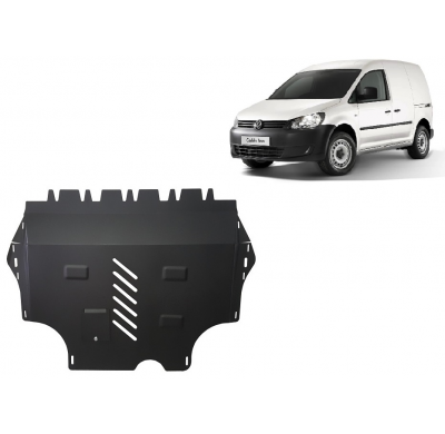 Cubre carter de Acero para VW Caddy - con WEBASTO Año: 2011 - 2020 Grosor: "2"mm Todas las motorizaciones