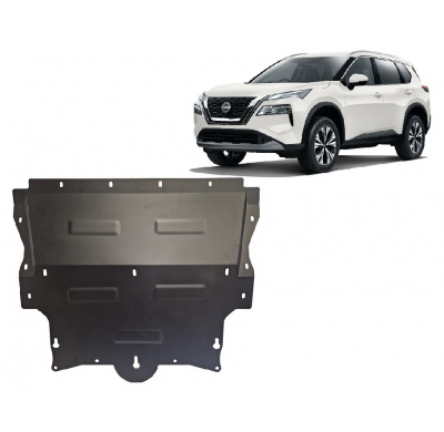 Cubre carter de Acero para Nissan X-Trail T33 Año: 2021 - 2025 Grosor: "2"mm Todas las motorizaciones