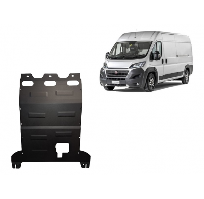 Cubre carter de Acero para Fiat Ducato Año: 2016 - 2025 Grosor: "2.5"mm Todas las motorizaciones