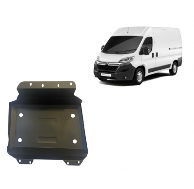Cubre carter de Acero para el depósito de combustible del Citroën Jumper Año: 2016 - 2025 Grosor: "2"mm Todas las motorizaciones