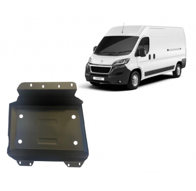 Cubre carter de Acero para el depósito de combustible del Peugeot Boxer Año: 2016 - 2025 Grosor: "2"mm Todas las motorizaciones