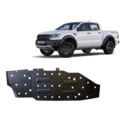 Cubre carter de Acero para el tanque de combustible del Ford Ranger Raptor Año: 2023 - 2025 Grosor: "2"mm Todas las motorizacion
