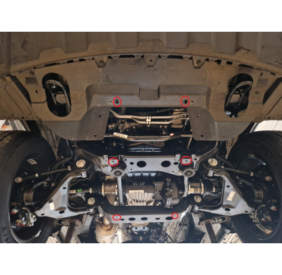 Cubre carter de Acero para Jac T8 Año: 2018 - 2025 Grosor: "2.5"mm Todas las motorizaciones