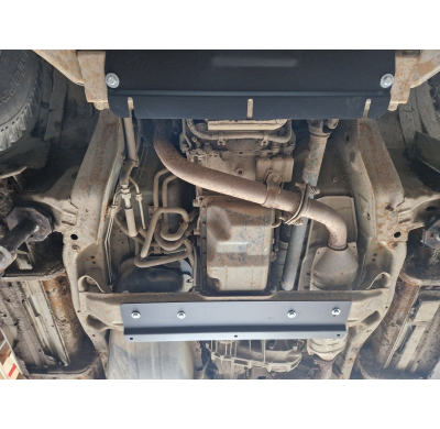 Protector de Acero para caja de cambios Mitsubishi Pajero 3 (V60, V70) Versión 2.0 Año: 1999 - 2007 Grosor: "3"mm Todas las moto