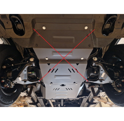 Protector de Acero para caja de cambios del Evo Cross 4 Año: 2018 - 2025 Grosor: "2.5"mm Todas las motorizaciones