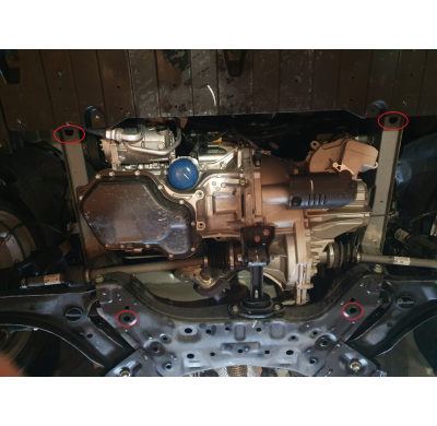 Cubre carter de Acero para Hyundai Elantra 2 Año: 2011 - 2016 Grosor: "2"mm Todas las motorizaciones