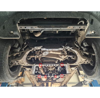 Protector de Acero para caja de cambios del Isuzu D-Max Año: 2019 - 2025 Grosor: "3"mm Todas las motorizaciones