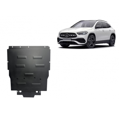 Cubre carter de Acero para Mercedes GLA H247 Año: 2019 - 2025 Grosor: "2"mm Todas las motorizaciones