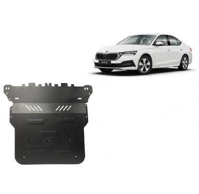 Cubre carter de Acero para Skoda Octavia 4 Año: 2019 - 2025 Grosor: "2"mm Todas las motorizaciones