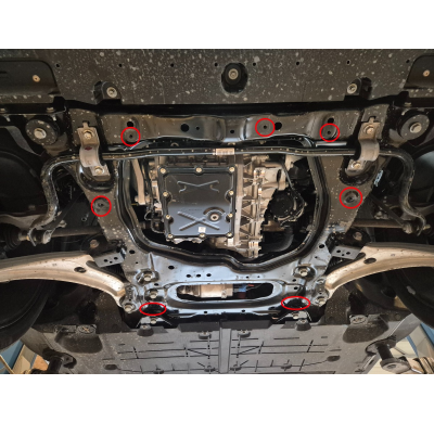 Cubre carter de Acero para Renault Scenic E-Tech Año: 2024 - 2025 Grosor: "2"mm Todas las motorizaciones