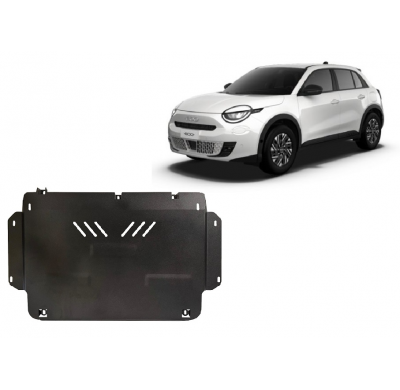 Cubre carter de Acero para Fiat 600 Año: 2023 - 2025 Grosor: "2"mm Todas las motorizaciones