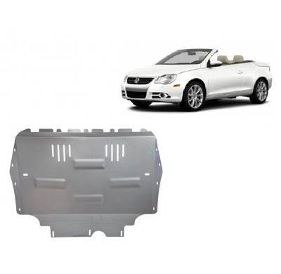 Cubre carter de Aluminio para VW Eos Año: 2006 - 2015 Grosor: "3"mm Todas las motorizaciones