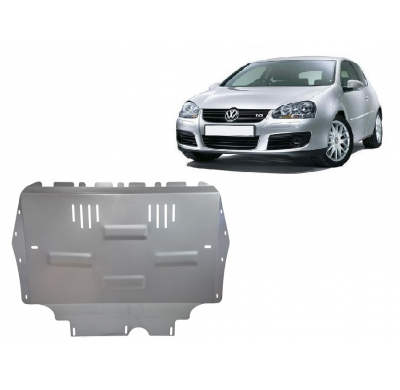Protector de cárter de aluminio para VW Golf Plus Año: 2004 - 2010 Grosor: "3"mm Todas las motorizaciones