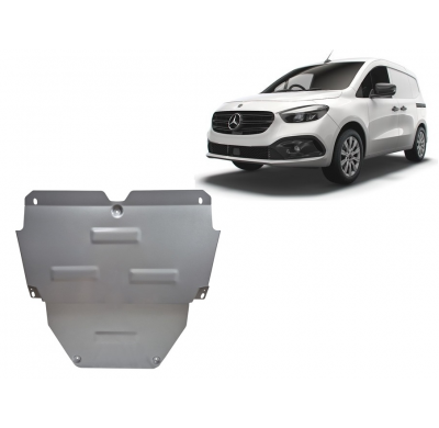 Cubre carter de Aluminio para Mercedes Citan Año: 2016 - 2025 Grosor: "3"mm Todas las motorizaciones