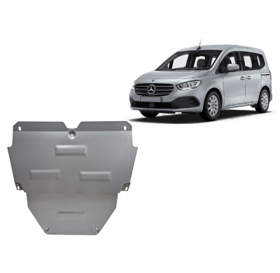 Cubre carter de Aluminio para Mercedes EQT Año: 2023 - 2025 Grosor: "3"mm Todas las motorizaciones