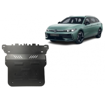 Cubre carter de Acero para VW Passat Año: 2024 - 2025 Grosor: "2"mm Todas las motorizaciones