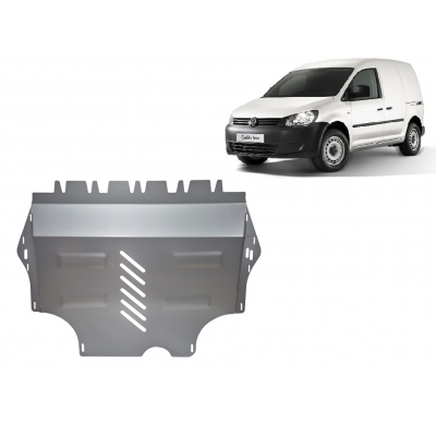 Cubre carter de Aluminio para VW Caddy Año: 2011 - 2020 Grosor: "3"mm Todas las motorizaciones