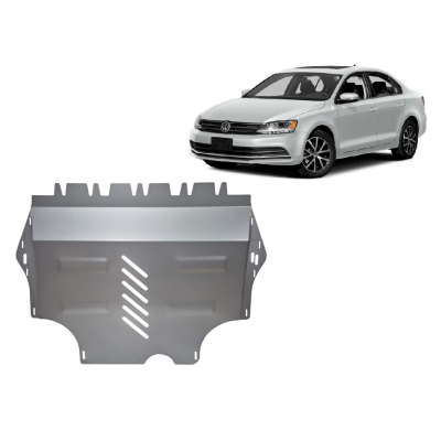 Cubre carter de Aluminio para VW Jetta Año: 2011 - 2017 Grosor: "3"mm Todas las motorizaciones