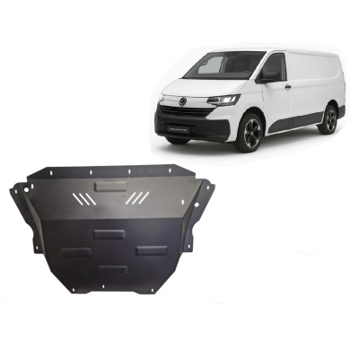 Cubre carter de Acero para furgoneta Volkswagen Transporter T7 Año: 2023 - 2025 Grosor: "2"mm Todas las motorizaciones