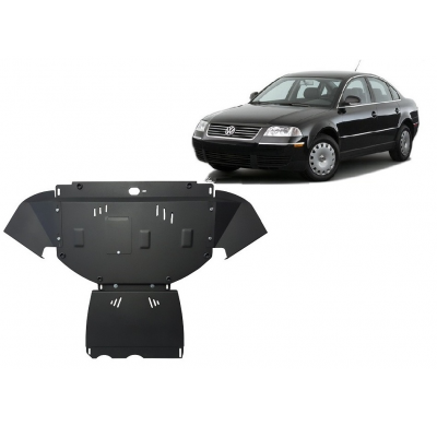 Cubre carter de Acero para Volkswagen Passat - paquete promocional Año: 2000 - 2005 Grosor: "2"mm Todas las motorizaciones manua