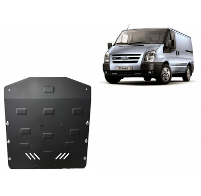 Cubre carter de Acero para Ford Transit - Tracción trasera Año: 2007 - 2013 Grosor: "2"mm Todas las motorizaciones