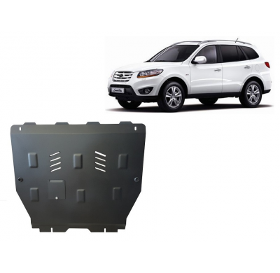 Cubre carter de Acero para Hyundai Santa Fe Año: 2006 - 2011 Grosor: "3"mm Todas las motorizaciones