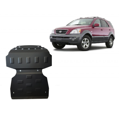Cubre carter de Acero para el motor y el radiador del Kia Sorento Año: 2002 - 2006 Grosor: "2"mm Todas las motorizaciones