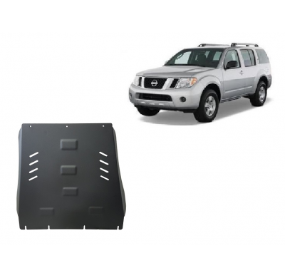 Protector de Acero para caja de cambios y el diferencial del Nissan Pathfinder Año: 2005 - 2015 Grosor: "3"mm Todas las motoriza