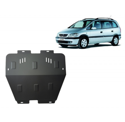 Cubre carter de Acero para Opel Zafira A Año: 1999 - 2005 Grosor: "2"mm Todas las motorizaciones