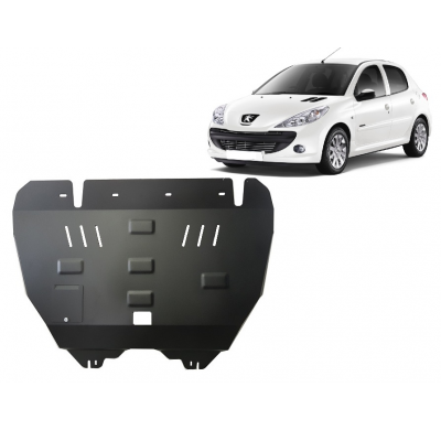Cubre carter de Acero para Peugeot 206 Año: 1998 - 2012 Grosor: "2"mm Todas las motorizaciones