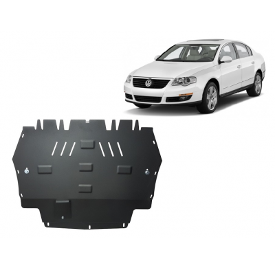 Cubre carter de Acero para VW Passat B6 Año: 2005 - 2010 Grosor: "2"mm 2.0 TFSI 4x4, 1.6 Tdi, 1.9- 2.0, Tdi,