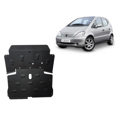 Cubre carter de Acero para Mercedes Clase A W168 Año: 1997 - 2004 Grosor: "2"mm Todas las motorizaciones