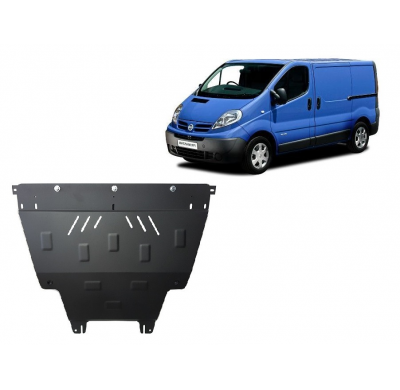 Cubre carter de Acero para Nissan Primastar Año: 2001 - 2015 Grosor: "2"mm Todas las motorizaciones