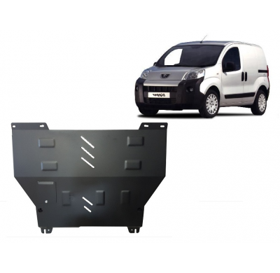 Cubre carter de Acero para Peugeot Bipper Año: 2007 - 2021 Grosor: "2"mm 1.4Tdi