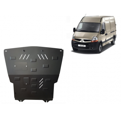 Cubre carter de Acero para Renault Master 2 Año: 1998 - 2010 Grosor: "2"mm Todas las motorizaciones