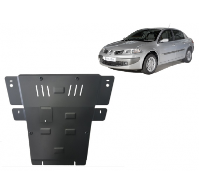Cubre carter de Acero para Renault Megane 2 Año: 2004 - 2008 Grosor: "2"mm Todas las motorizaciones